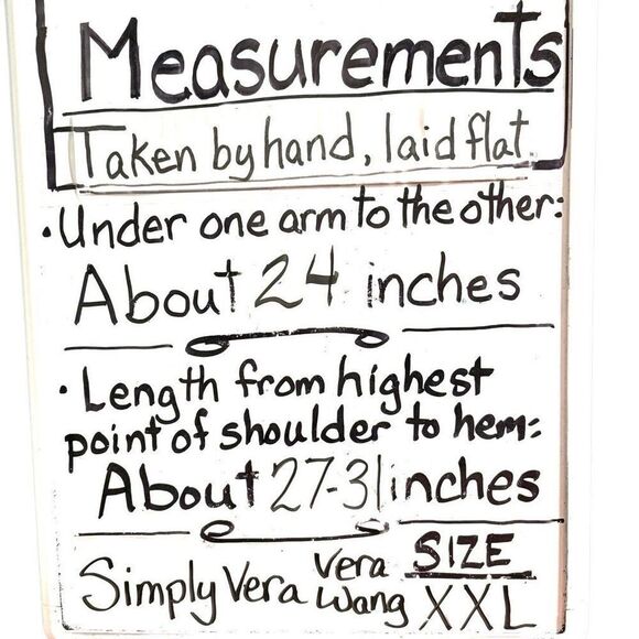 Simply Vera Vera Wang XXL black sleeveless collar hidden button front peplum tie - Picture 10 of 10